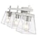 Z-Lite Lauren Vanity, 3-Light, 22 In.W x 6.5 In.L x 8.5 In.H, Brushed Nickel/Clear 819-3V-BN - alternate 6